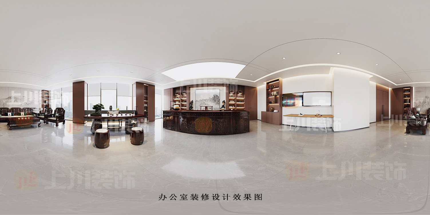 上川裝飾專注辦公室裝修設計：佛山市三水區(qū)辦公室裝修設計效果圖案例